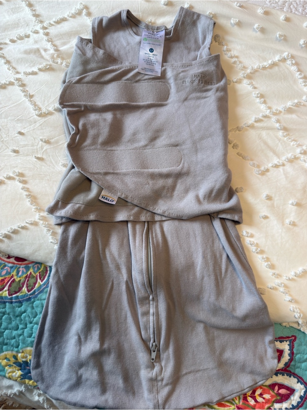 Halo Baby Sleep Swaddle Sack in Light Gray size Small